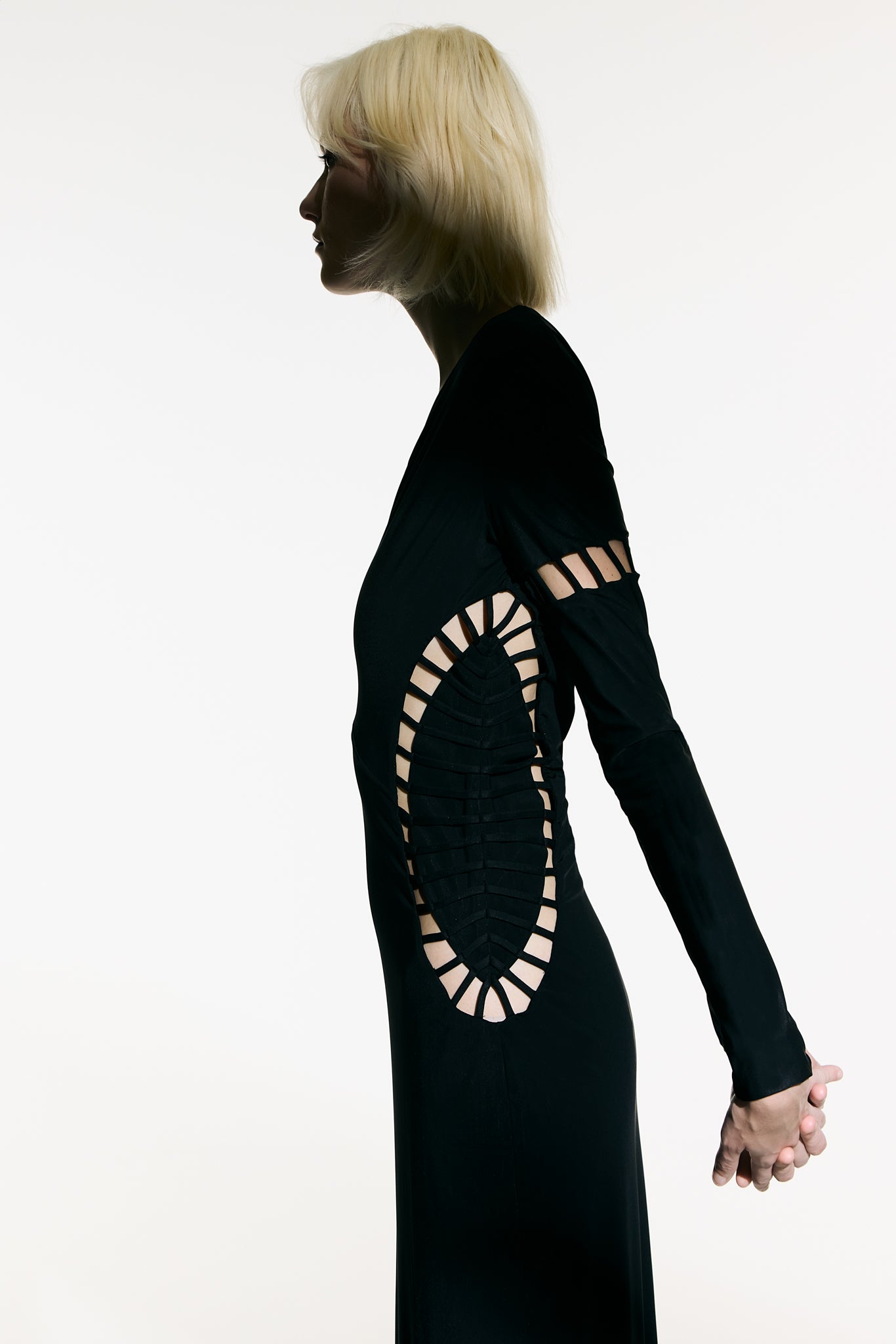 Vestido Longo Detalhe Tiras Sabine Getty