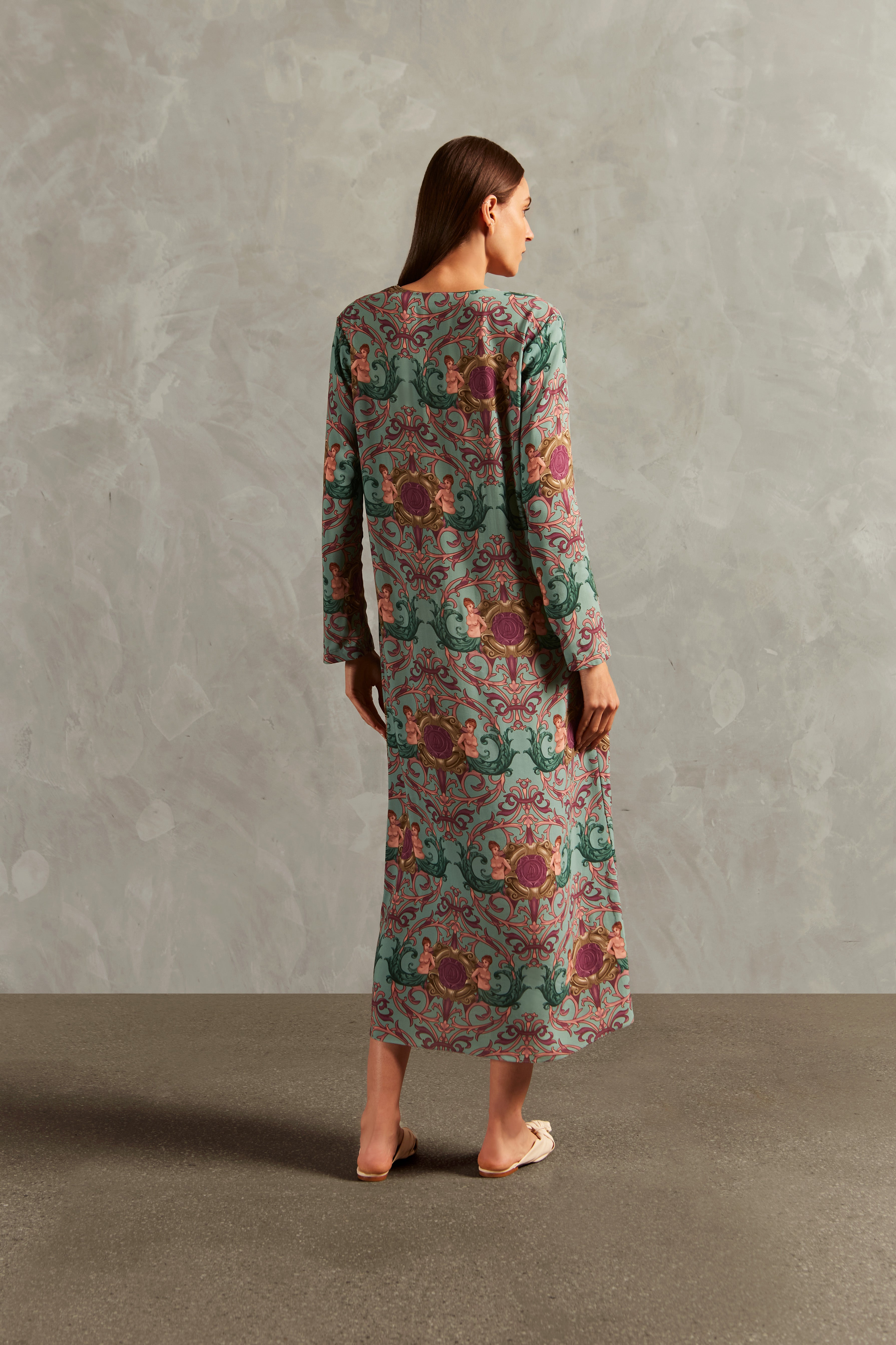 Vestido Longo Decote V Le Sirenuse