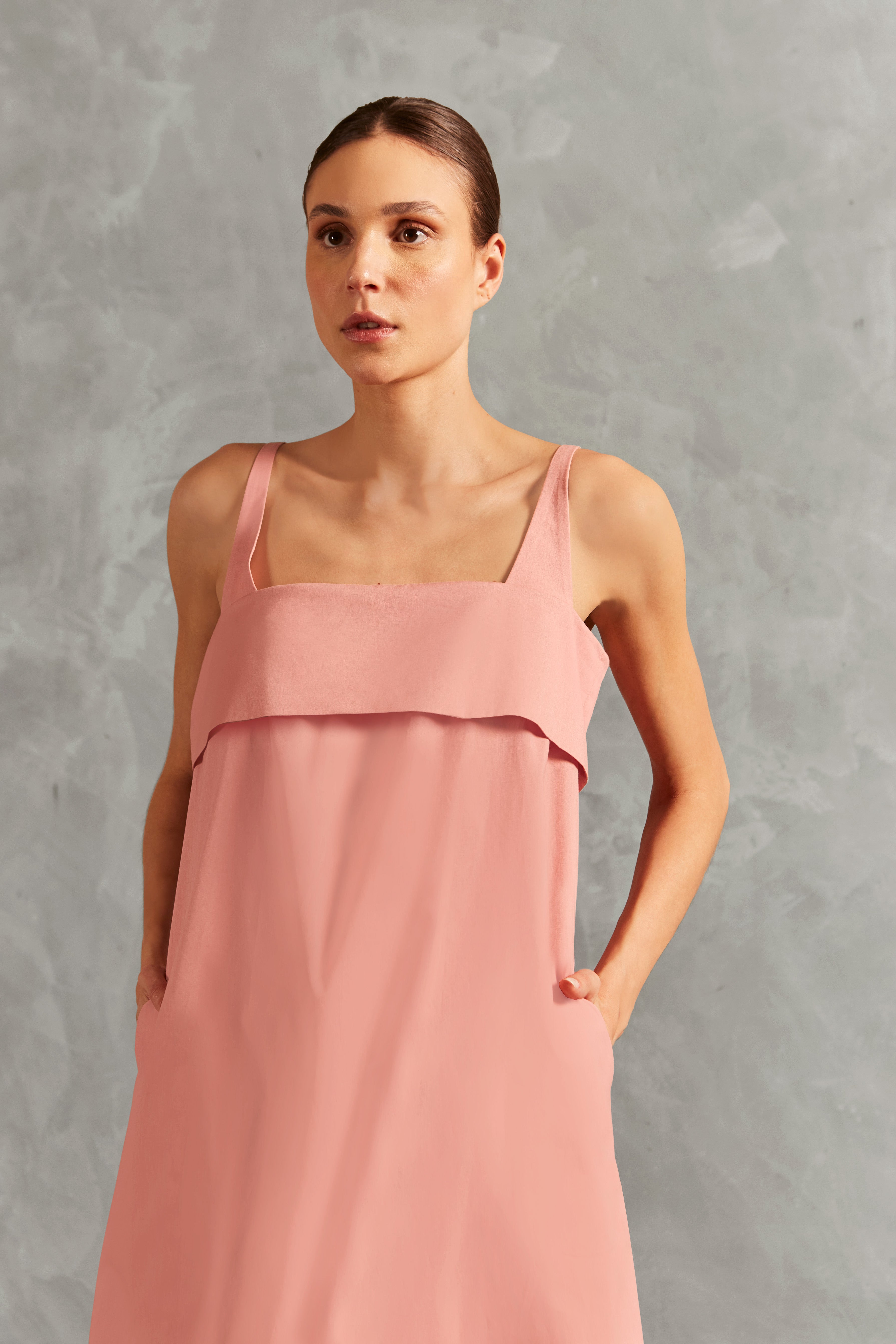 Vestido Longo Detalhe Alças Inamorata Lisos