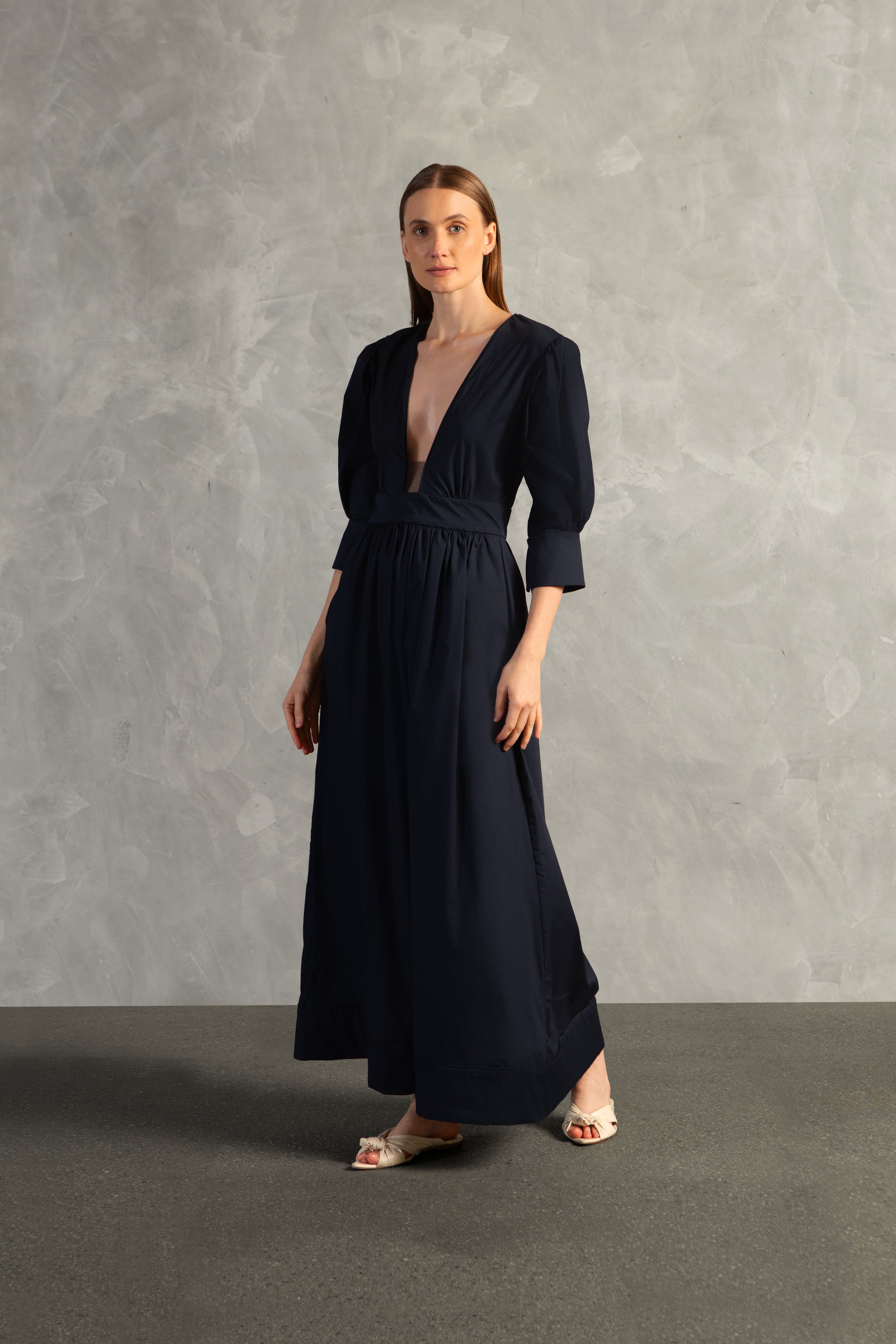 Vestido Longo Decote Ilusione Inamorata Lisos