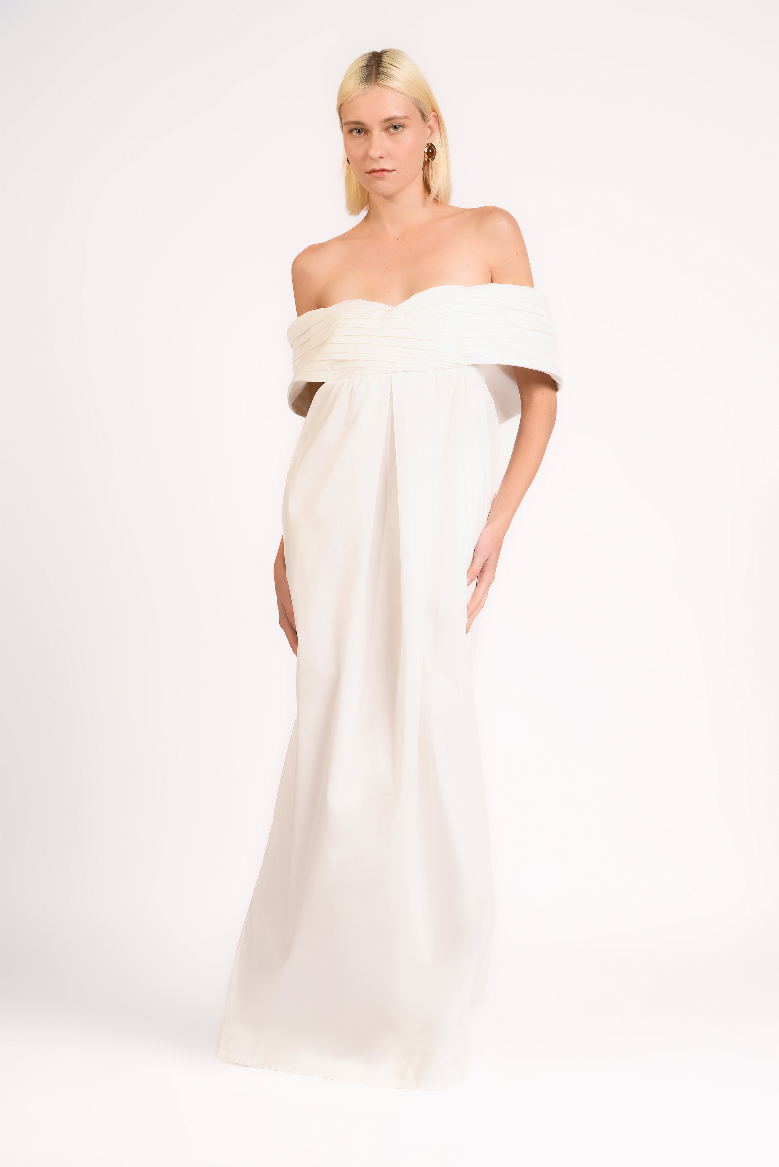 Vestido Longo Ombro a Ombro Baleares Liso