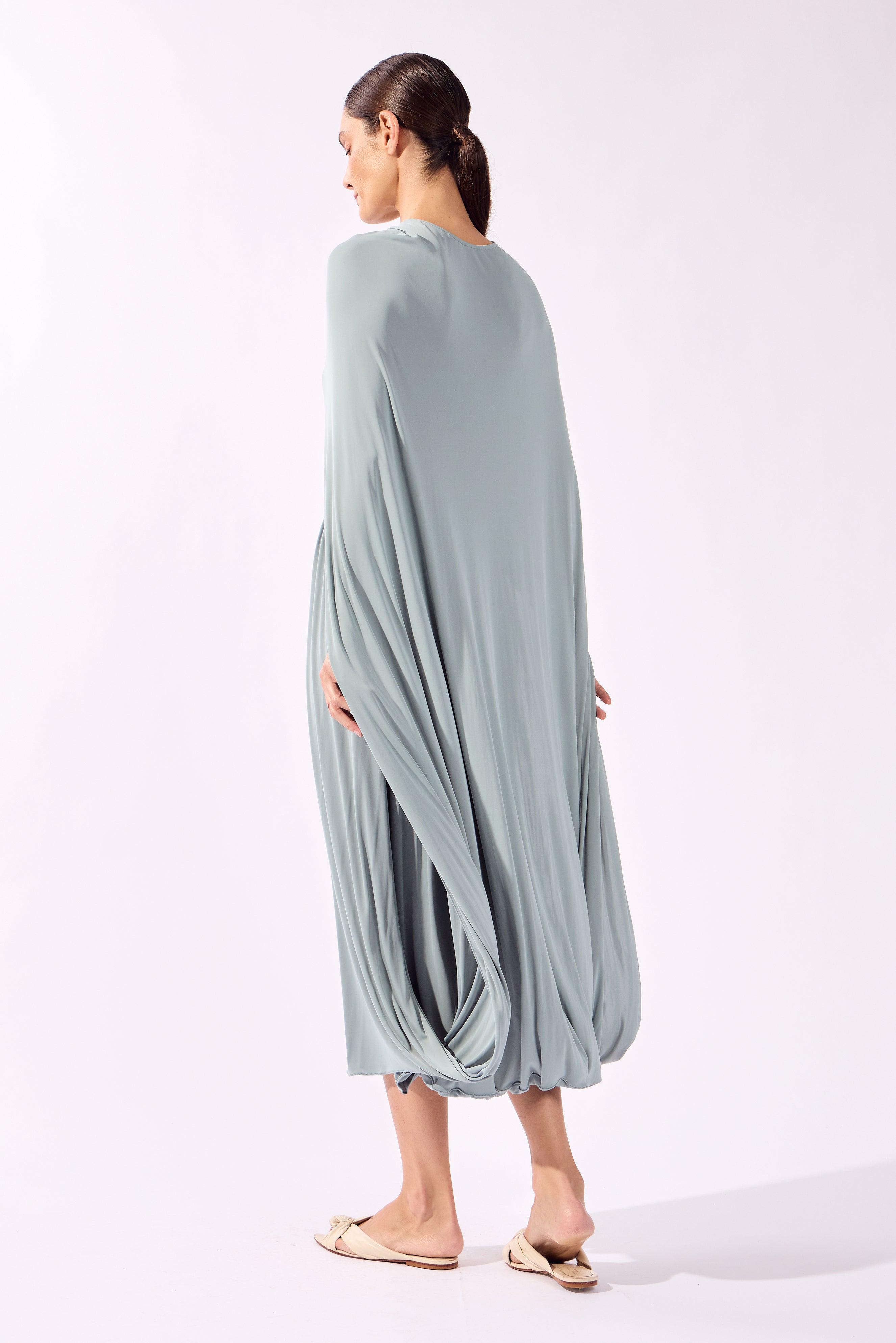 Vestido Capa Midi Bold Noir