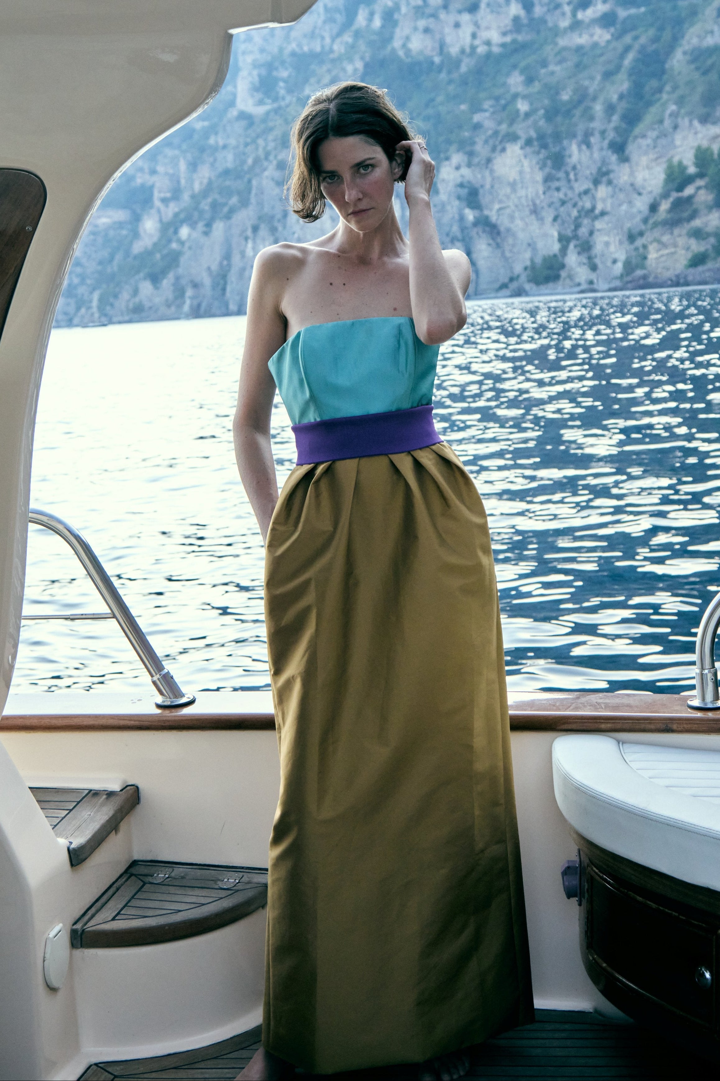 Vestido Tomara que Caia Laço Arabesque Tafetá