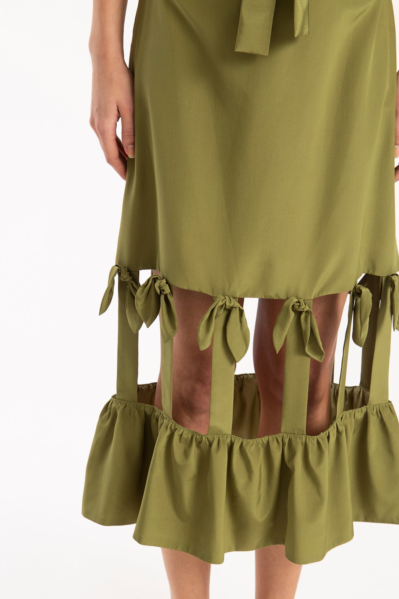 Saia Midi Vazada Cherry Bomb