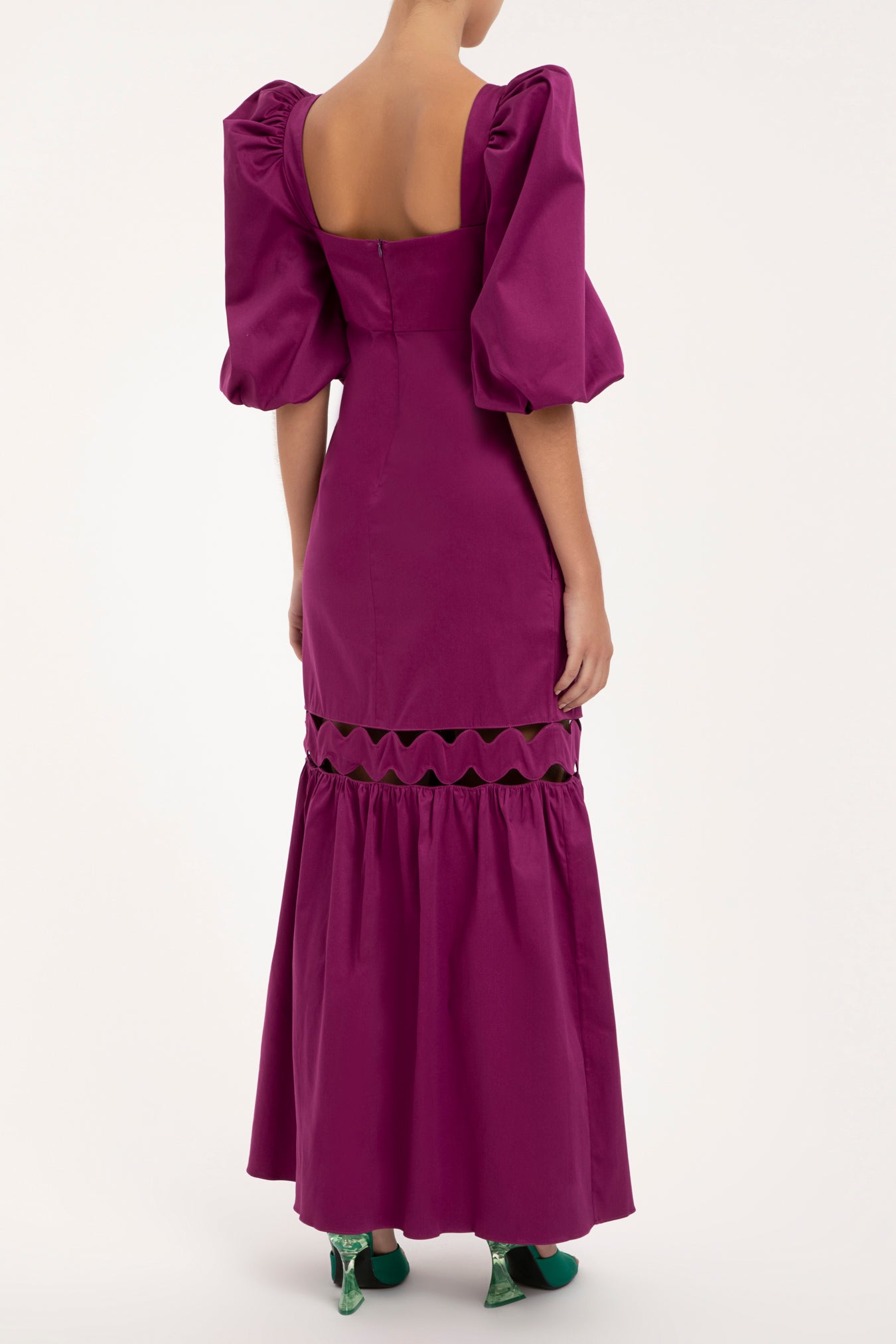 Vestido Longo Manga Bufante