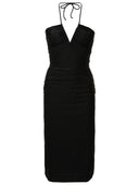 Vestido Franzido Listrado Deco