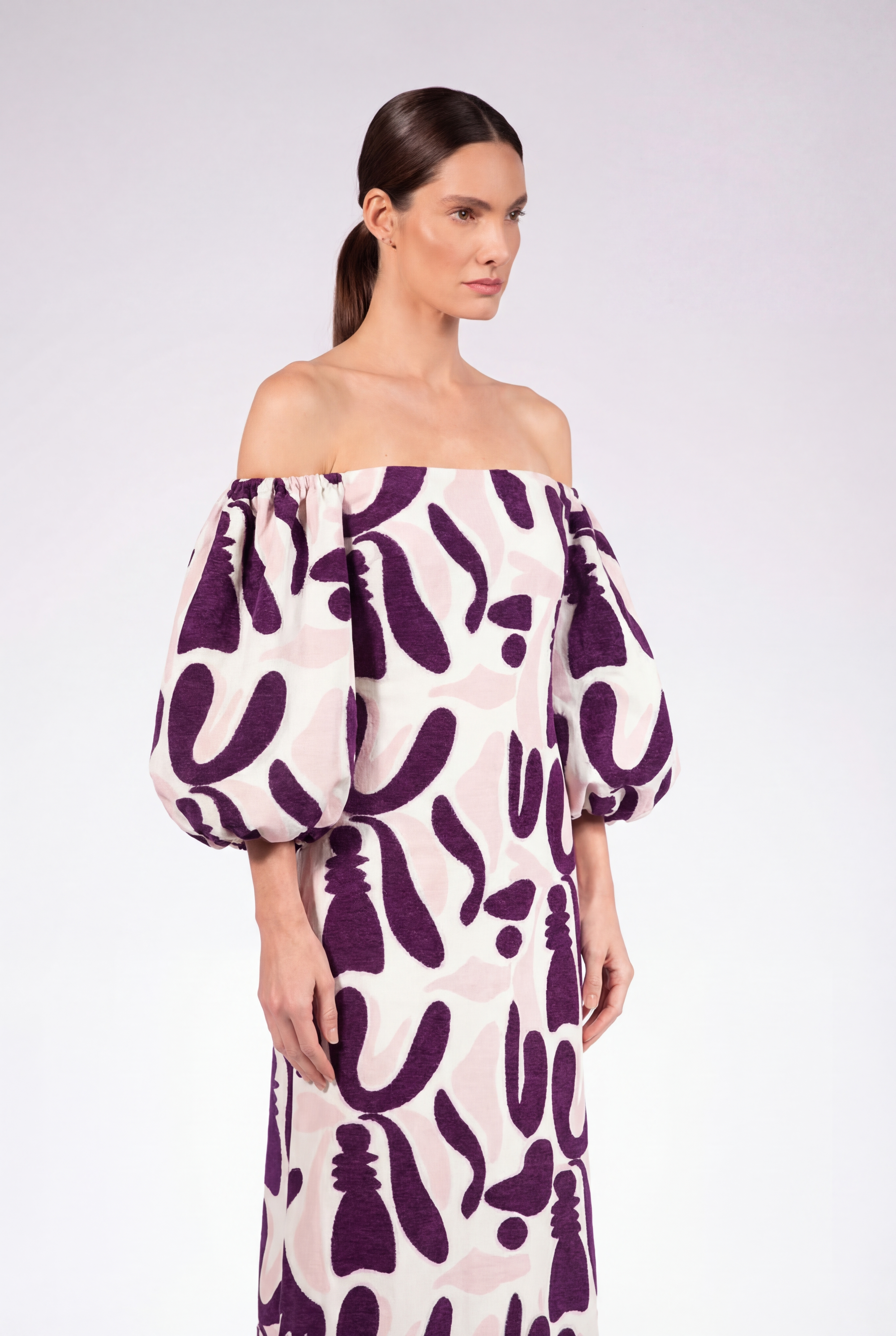 Vestido Tomara que Caia Mangas Bufantes Bold Floral