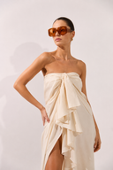 Vestido Midi Assimétrico Bold Noir