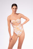 Maillot Recorte Busto Line Foliage