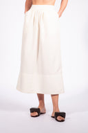 Saia Midi Pregas Alpine Flower Liso