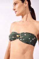 Biquini Tomara que Caia Detalhe Bola Green Pois