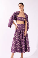 Top Tomara que Caia Jacquard Lina Pois