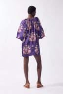 Vestido Curto Manga Bufante Arabesque