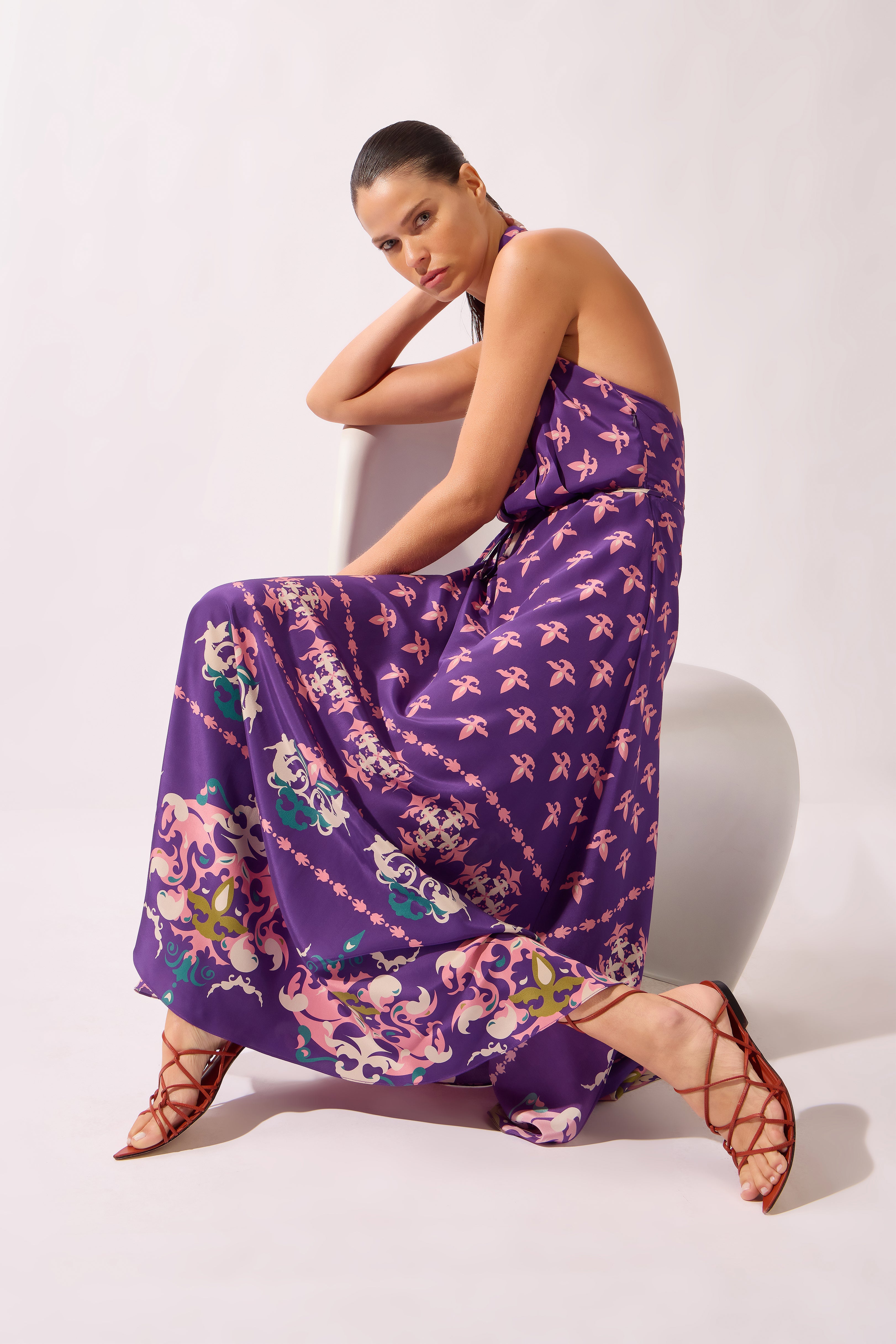 Vestido Longo Frente Única Arabesque