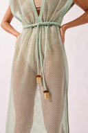 Vestido Longo Detalhe Ponteiras Vibration