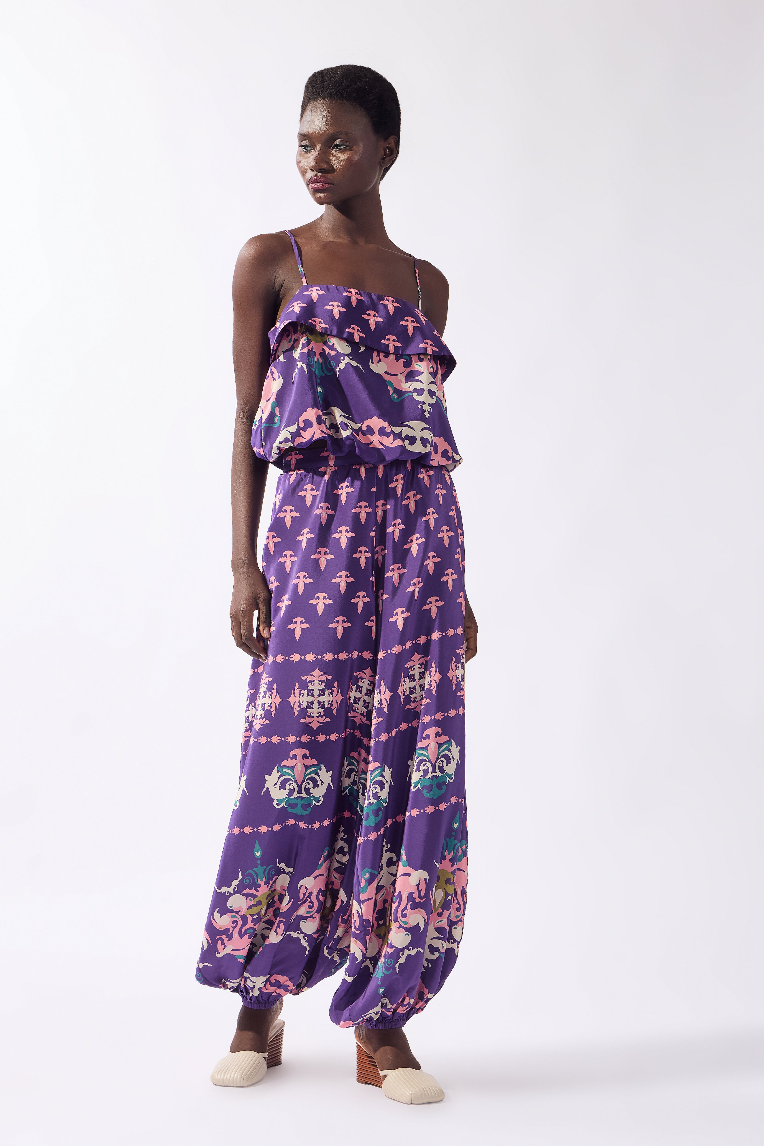 Blusa Cropped Alças Arabesque