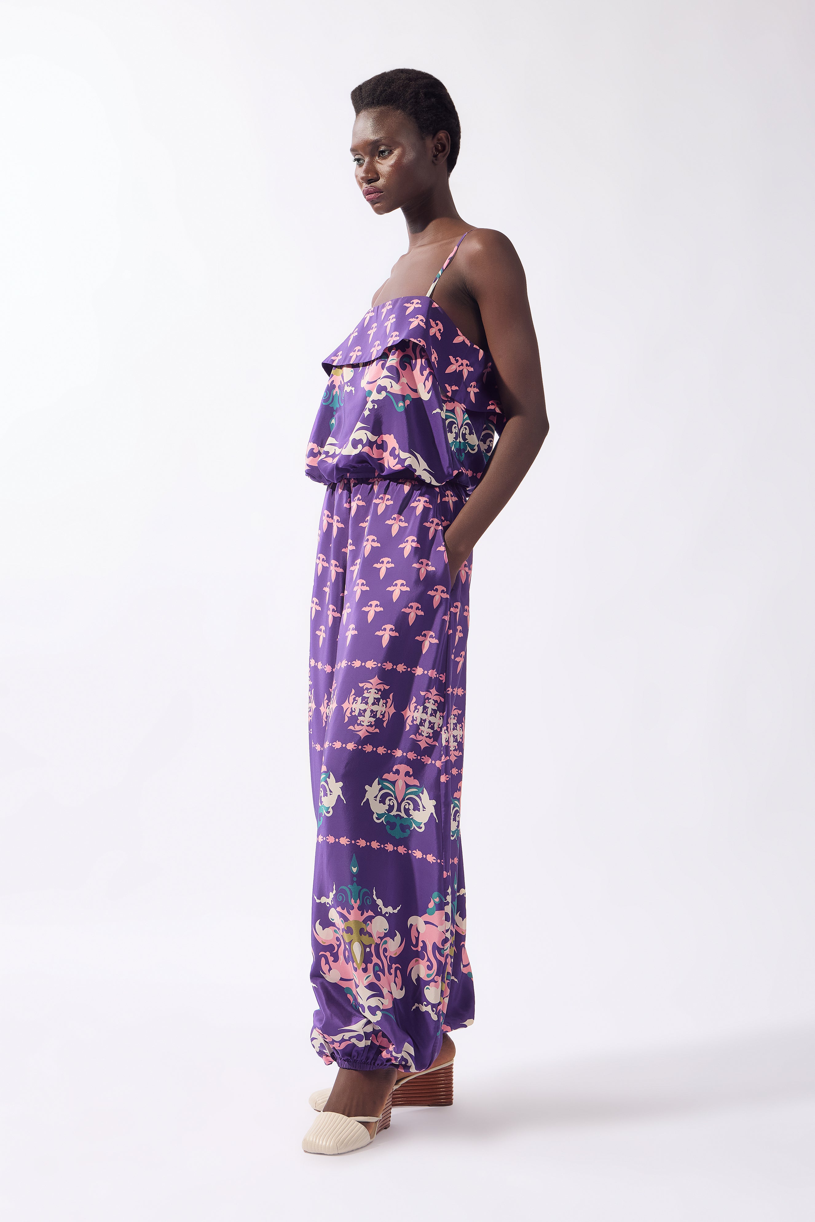 Blusa Cropped Alças Arabesque