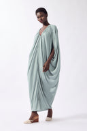 Vestido Longo Decote V Lisos