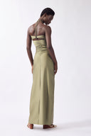 Vestido Longo Franzido Lisos