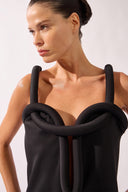 Vestido Curto Decote Lisos