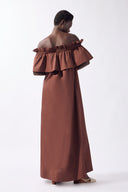 Vestido Longo Ombro A Ombro Lisos