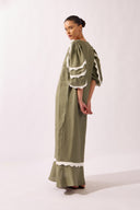 Vestido Longo Decote V Lisos