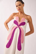 Vestido Longo Detalhe Busto Liso