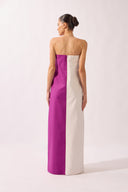Vestido Tomara que Caia Bicolor Liso