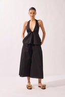 Blusa Peplum Frente Única Lisos