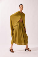 Vestido Capa Midi Bold Noir