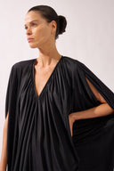 Vestido Longo Decote V Lisos
