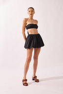 Conjunto Top e Saia Balonê Liso