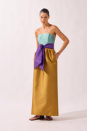 Vestido Tomara que Caia Laço Arabesque Tafetá