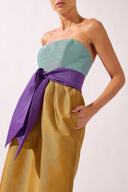 Vestido Tomara que Caia Laço Arabesque Tafetá