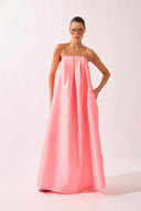 Vestido Longo Tomara que Caia Tafetá