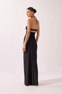 Vestido Longo Franzido Lisos