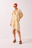 Tunica Midi Decote V Line Foliage