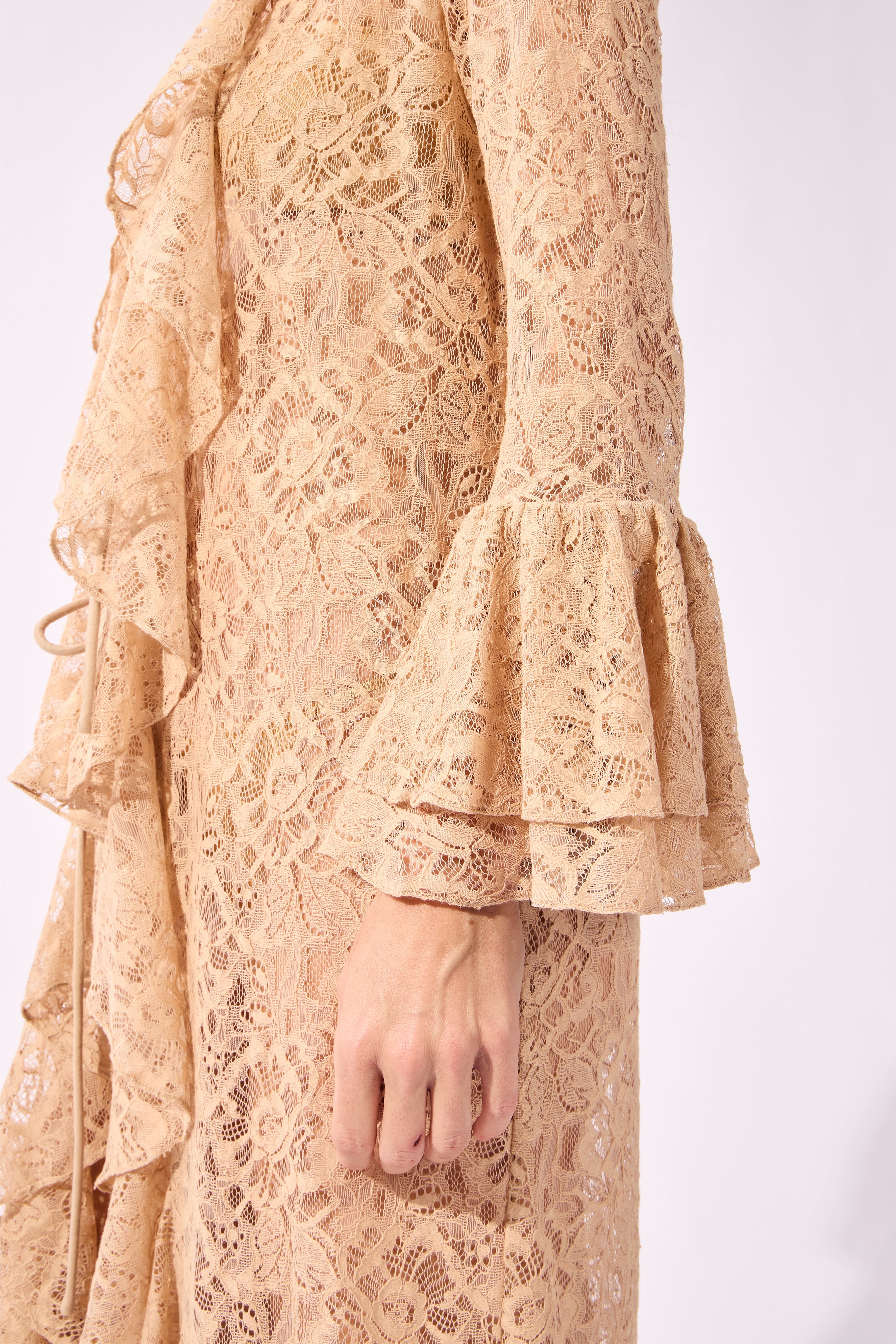 Robe De Renda Babados Pois e Foliage Lisos