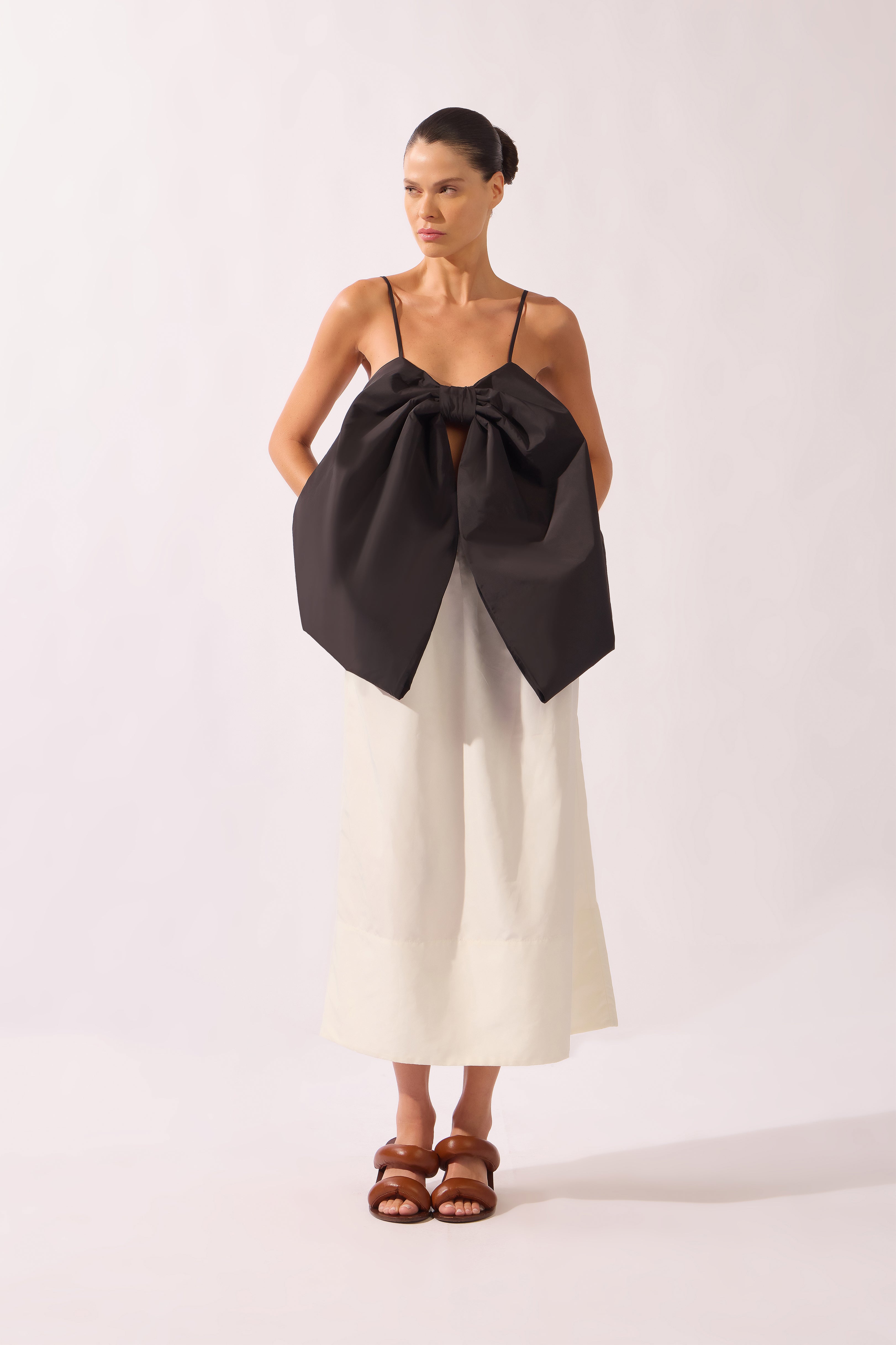 Top Maxi Laço Bold Noir