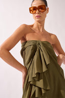 Vestido Midi Assimétrico Bold Noir
