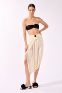 Calça Midi Envelope Arabesque Lisos