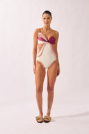 Maillot Pétalas Alças Liso