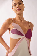 Maillot Pétalas Alças Liso