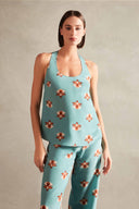 Blusa Regata Orquídea Vintage