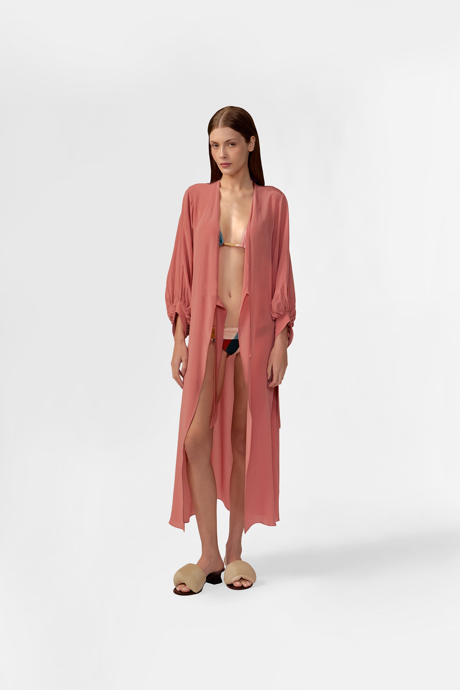 Robe Longo Manga Bufante Baleares Liso