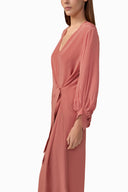 Robe Longo Manga Bufante Liso