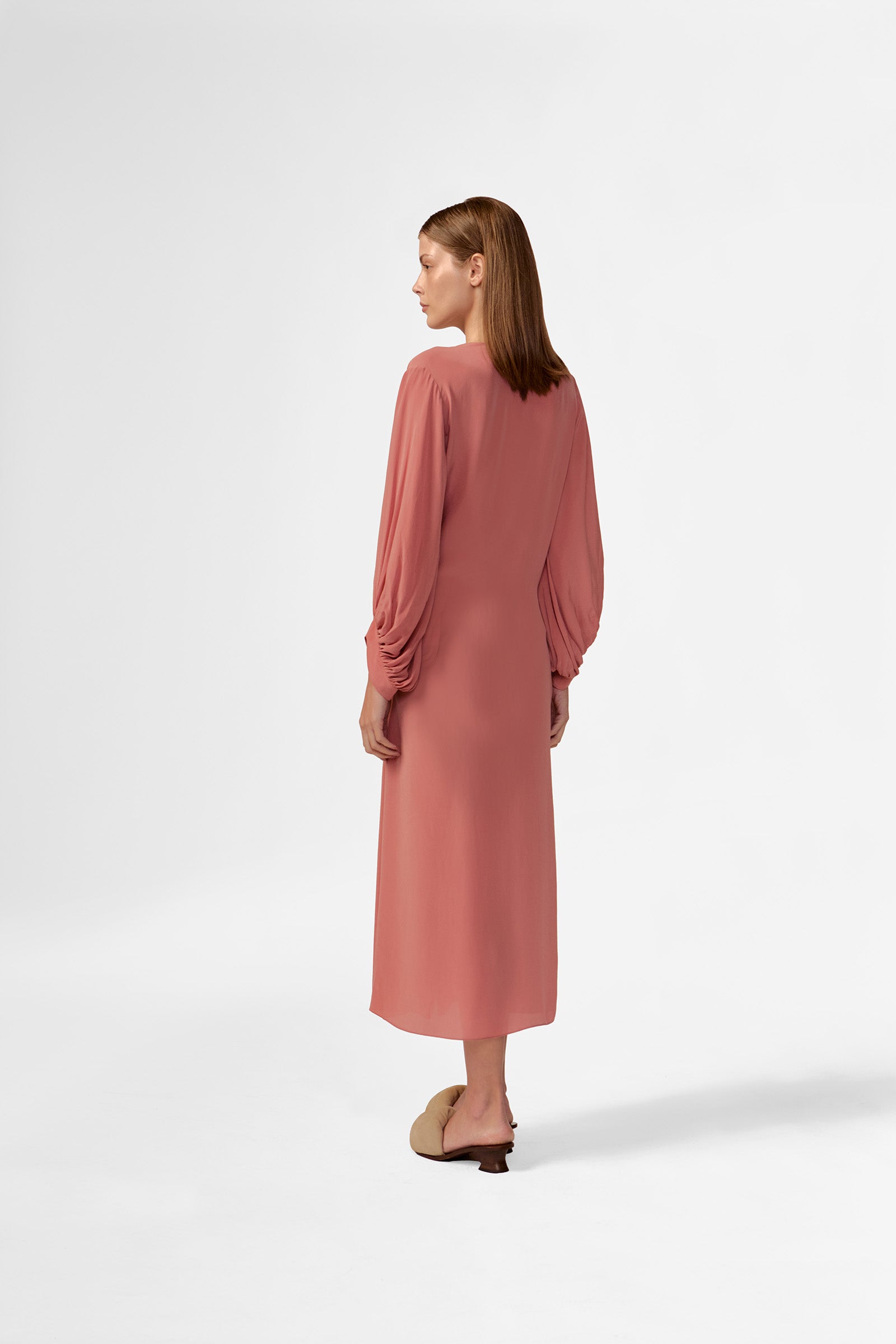 Robe Longo Manga Bufante Baleares Liso