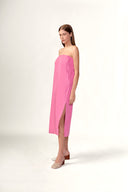Vestido Tomara que Caia Fendas Liso