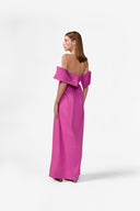 Vestido Longo Ombro a Ombro Liso