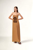 Vestido Longo Mosaico Lisos